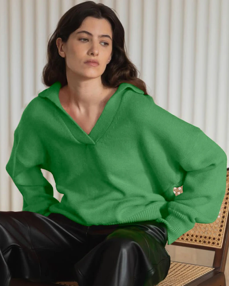 F GIRLS Winter Knitted V-neck Sweater Women Oaf Elegant Basic Pullovers Top Lady Casual Long Sleeve Streetwear Female Clothing
F GIRLS Winter Knitted V-neck Sweater Women Oaf Elegant Basic Pullovers Top Lady Casual Long Sleeve Streetwear Female Clothing