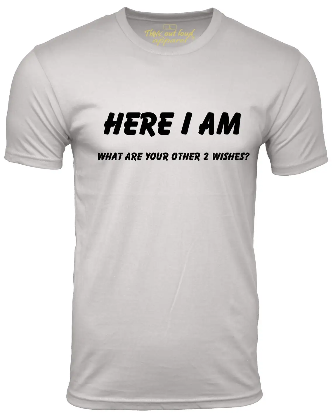 Here I am What are your Other 2 Wishes Funny T shirt Humor Tee gifts for him gag joke humurous tee for men
Here I am What are your Other 2 Wishes Funny T shirt Humor Tee gifts for him gag joke humurous tee for men