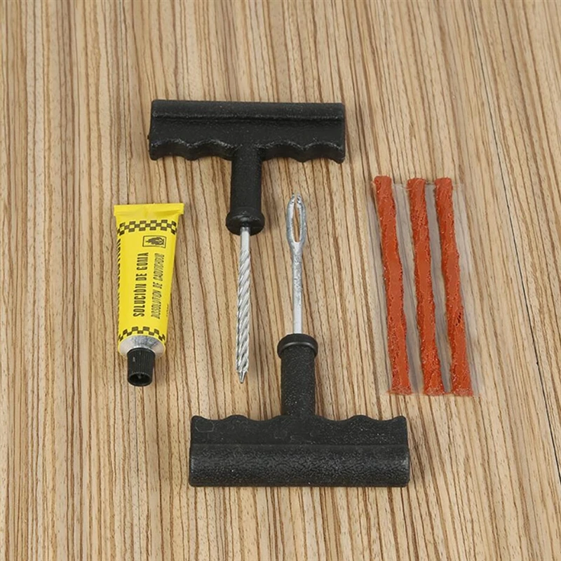 Инструмент для ремонта автомобильных шин, набор инструментов для ремонта шин, набор инструментов для ремонта автомобильных шин и велосипедов, прокольная пробка, аксессуары для гаража и автомобиля
Инструмент для ремонта автомобильных шин, набор инструментов для ремонта шин, набор инструментов для ремонта автомобильных шин и велосипедов, прокольная пробка, аксессуары для гаража и автомобиля