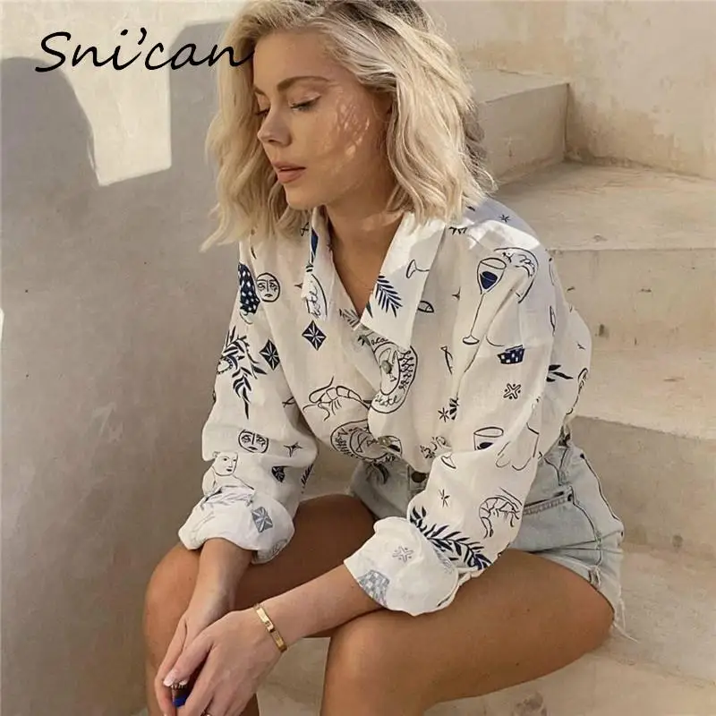 Floral Print Casual Women Blouse Spring Fashion Oversize Office Ladies Shirts camisas de mujer blusas femininas Snican 2023 New
Floral Print Casual Women Blouse Spring Fashion Oversize Office Ladies Shirts camisas de mujer blusas femininas Snican 2023 New