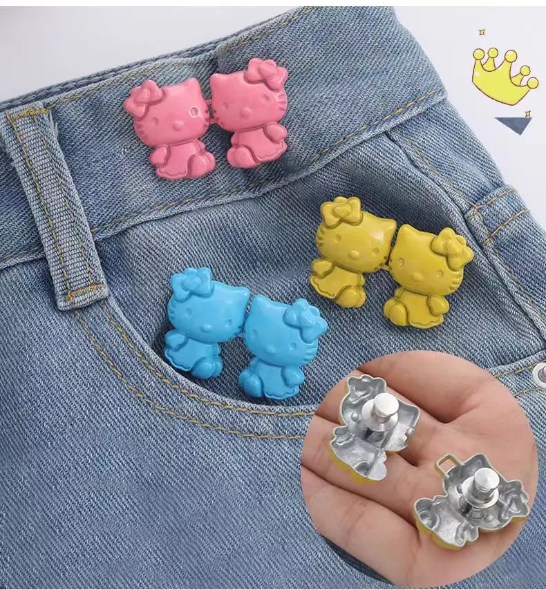Hello Kitty waist buckle cute lazy man no trace belt jeans waist waist tool waist waistband button brooch
Hello Kitty waist buckle cute lazy man no trace belt jeans waist waist tool waist waistband button brooch
