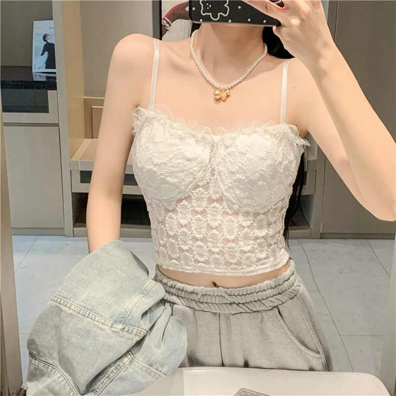 Women Lace Tube Tank Tops Y2K Club Off Shoulder Bustier Summer See Through Sexy Slim Crop Corset Tops Beach Party Vest
Women Lace Tube Tank Tops Y2K Club Off Shoulder Bustier Summer See Through Sexy Slim Crop Corset Tops Beach Party Vest