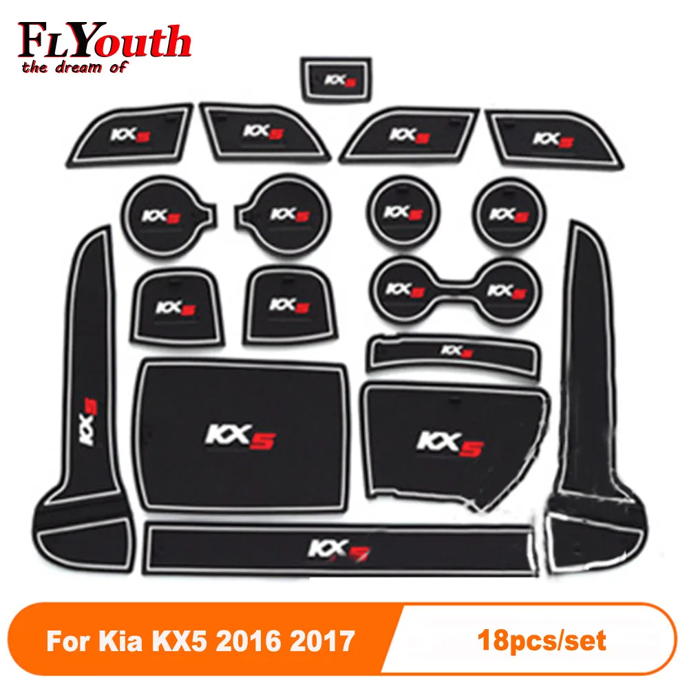 Car Door Groove Mat For Kia KX5 2016 2017 Auto Anti-Slip Cup Mat Non Slip Door GateP ad Car Accessories 18Pcs/Set
Car Door Groove Mat For Kia KX5 2016 2017 Auto Anti-Slip Cup Mat Non Slip Door GateP ad Car Accessories 18Pcs/Set