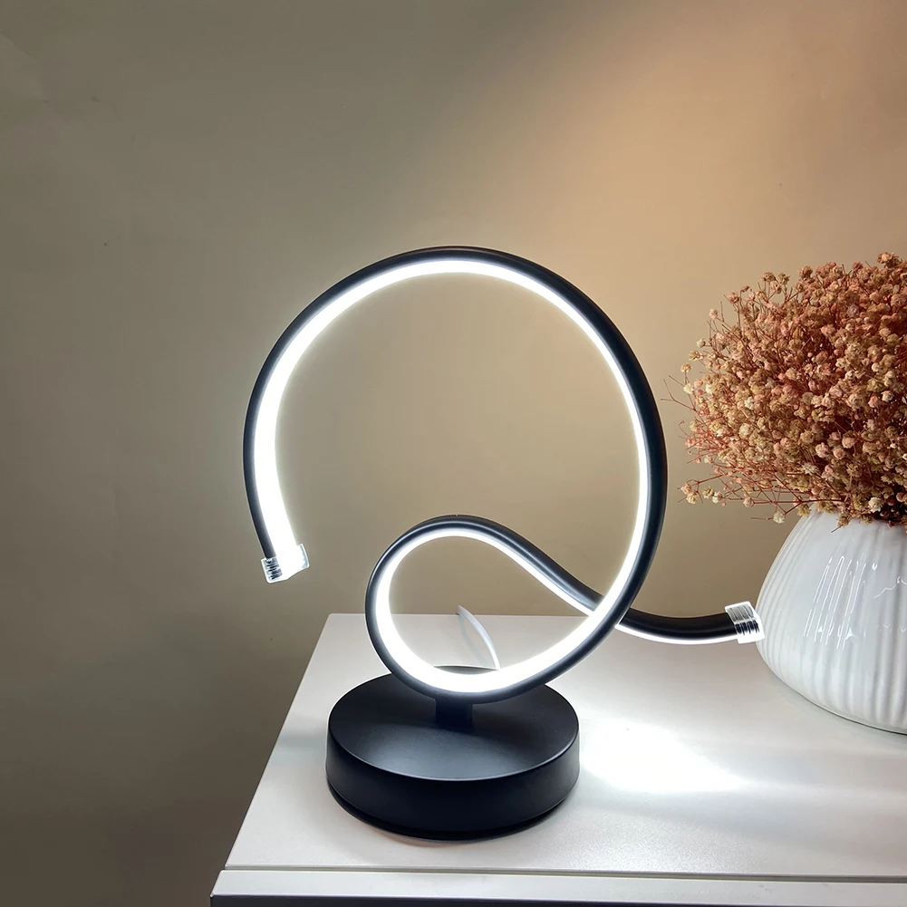 Modern LED Eye Protective Spiral Table Lamp Socket Touch Bedroom Bedside Desk Night Light
Modern LED Eye Protective Spiral Table Lamp Socket Touch Bedroom Bedside Desk Night Light