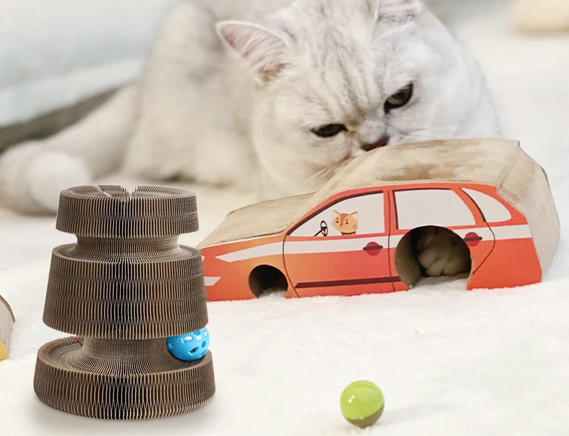 Pet Toys Cat Scratch Board Magnetic Car Pattern Deformation Organ Folding Corrugated Wear Resistance Magic Accordion Products
Pet Toys Cat Scratch Board Magnetic Car Pattern Deformation Organ Folding Corrugated Wear Resistance Magic Accordion Products