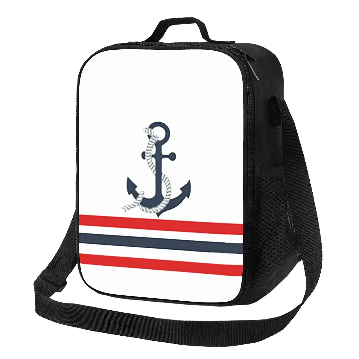 Vintage Anchor With Stripes Lunch Bag for Women Portable Thermal Insulated Food Tote Lunch Box Picnic Multifunction Food Tote
Vintage Anchor With Stripes Lunch Bag for Women Portable Thermal Insulated Food Tote Lunch Box Picnic Multifunction Food Tote