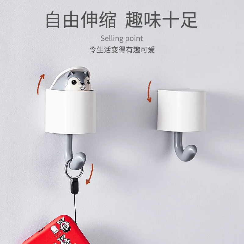 Multifunctional cute squirrel viscose wall hook door behind the coat and hat creative storage rack bathroom key mouth porch hook
Multifunctional cute squirrel viscose wall hook door behind the coat and hat creative storage rack bathroom key mouth porch hook