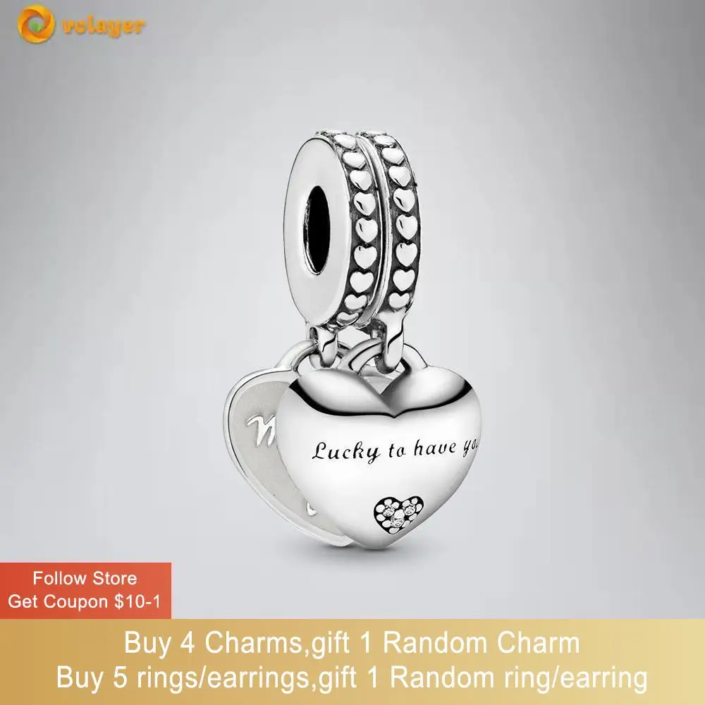 Volayer 925 Sterling Silver Daughter- & Mother In Split Dangle Charm fit Original Pandora Bracelets for Women DIY Jewelry Making
Volayer 925 Sterling Silver Daughter- & Mother In Split Dangle Charm fit Original Pandora Bracelets for Women DIY Jewelry Making