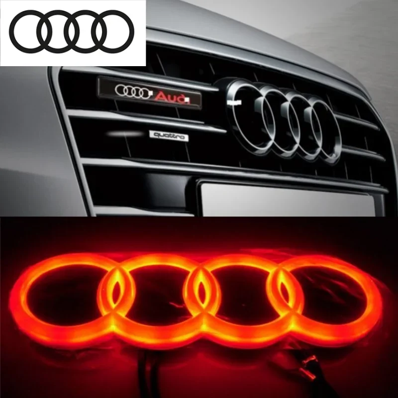 4D автомобильная передняя решетка светодиодная лампа Audi TT RS A3 A4 A5A6A7 A8 S3 S4 S5 S6 S7 Q3 Q5 Q7 Q8 Четырехкольцевая лампа с логотипом автомобильные внешние аксессуары.
4D автомобильная передняя решетка светодиодная лампа Audi TT RS A3 A4 A5A6A7 A8 S3 S4 S5 S6 S7 Q3 Q5 Q7 Q8 Четырехкольцевая лампа с логотипом автомобильные внешние аксессуары.