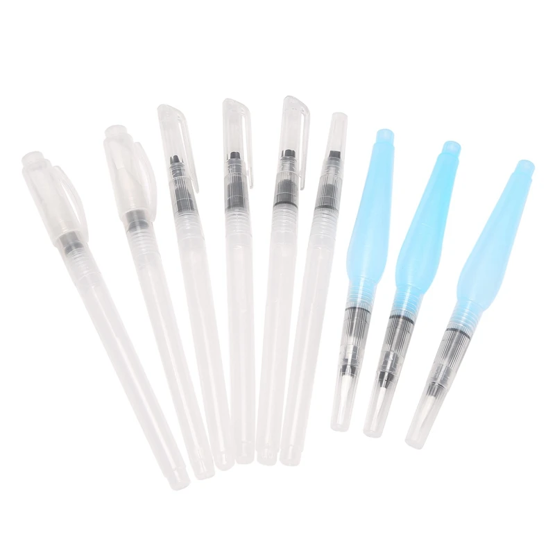 Water Brush Pen Set,9 PCS Water Tank Brush,Water Brush Pen With Water Tank,Watercolor Water Pens For Watercolor Painting
Water Brush Pen Set,9 PCS Water Tank Brush,Water Brush Pen With Water Tank,Watercolor Water Pens For Watercolor Painting