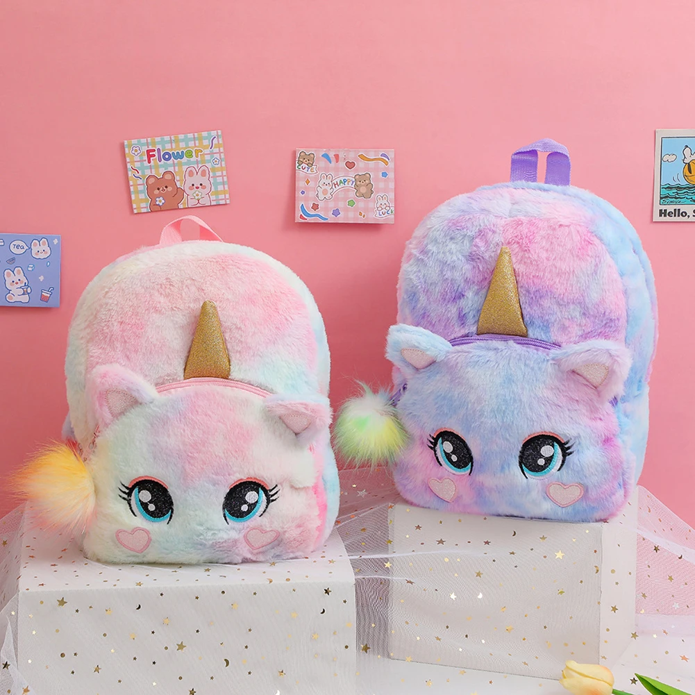 Fashion Children Plush Fur Licorne Shape Cartoon Backpack Mini Zipper Backpack Book Bag Kindergarten Boys and Girls School Bags
Fashion Children Plush Fur Licorne Shape Cartoon Backpack Mini Zipper Backpack Book Bag Kindergarten Boys and Girls School Bags