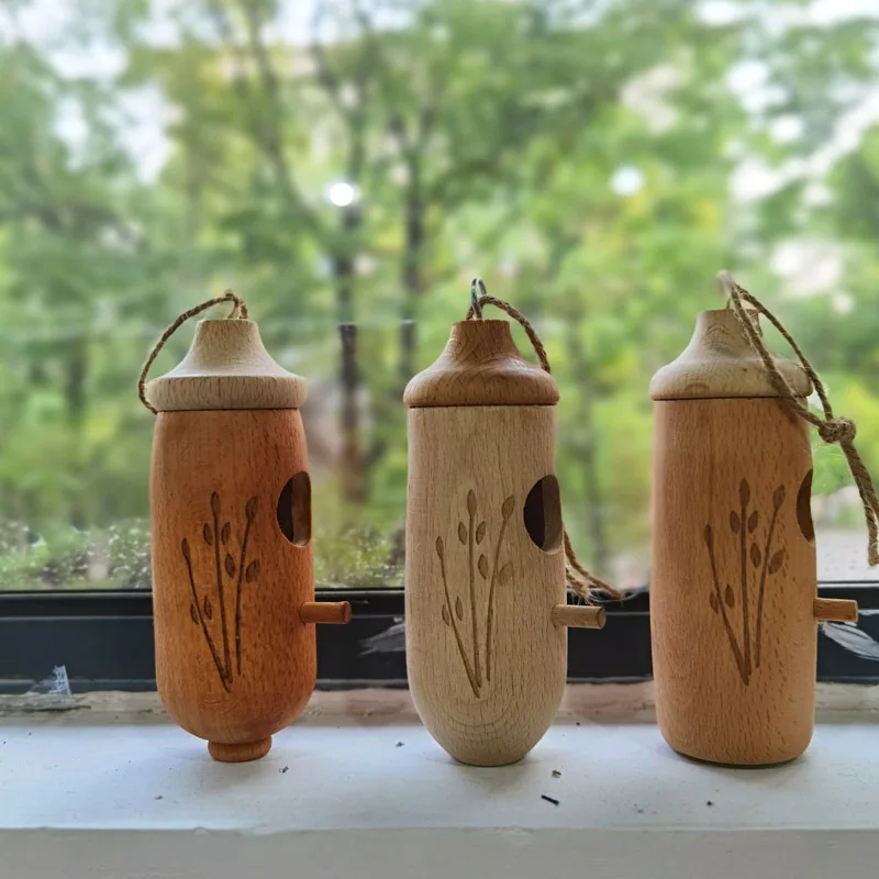 Aviary cylindrical bird feeder small hummingbird hanging feeder wooden crafts aviary pigeon feeder bird house bird cage castel
Aviary cylindrical bird feeder small hummingbird hanging feeder wooden crafts aviary pigeon feeder bird house bird cage castel