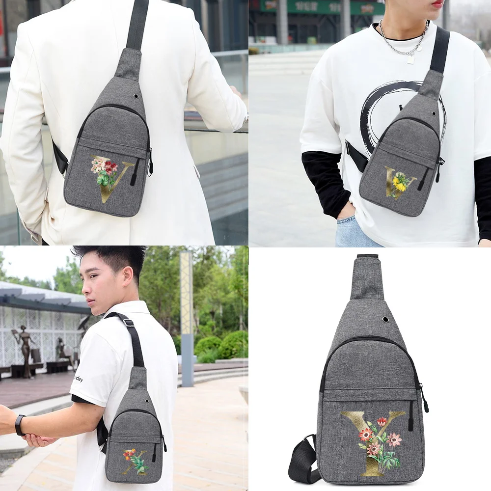 Men Fashion Chest Bag Golden Flower Letter Print Crossbody Bag Trend Brand Shoulder Bag Mini Ipad Mobile Money Phone Bag Women
Men Fashion Chest Bag Golden Flower Letter Print Crossbody Bag Trend Brand Shoulder Bag Mini Ipad Mobile Money Phone Bag Women