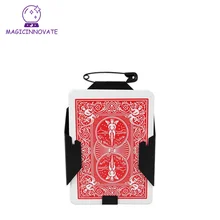 Manipulation Black Cards Clip Poker Holder Stage Magic Tricks Device Magic Accessories For Professional