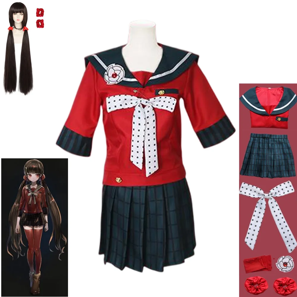 Game Danganronpa Trigger Happy Havoc Cosplay Costumes Harukawa Maki Women Skirt Uniform Suit Wig Socks Headdress Halloween Gift
Game Danganronpa Trigger Happy Havoc Cosplay Costumes Harukawa Maki Women Skirt Uniform Suit Wig Socks Headdress Halloween Gift