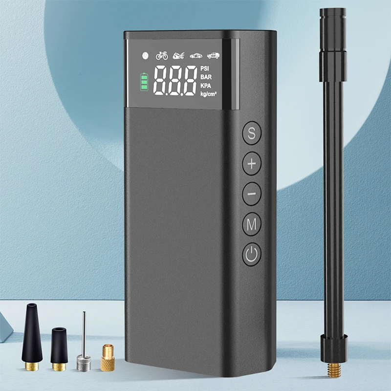 Car Electrical Air Pump Fast Inflation 4000mAh Portable Wireless Tire Inflator Air Compressor Motorcycle Bicycle Balls
Car Electrical Air Pump Fast Inflation 4000mAh Portable Wireless Tire Inflator Air Compressor Motorcycle Bicycle Balls