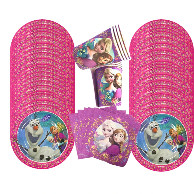 Disney Frozen Anna and Elsa Princess Birthday Party Decoration Cup Plate Napkin Set Baby Shower Party Supplies
Disney Frozen Anna and Elsa Princess Birthday Party Decoration Cup Plate Napkin Set Baby Shower Party Supplies