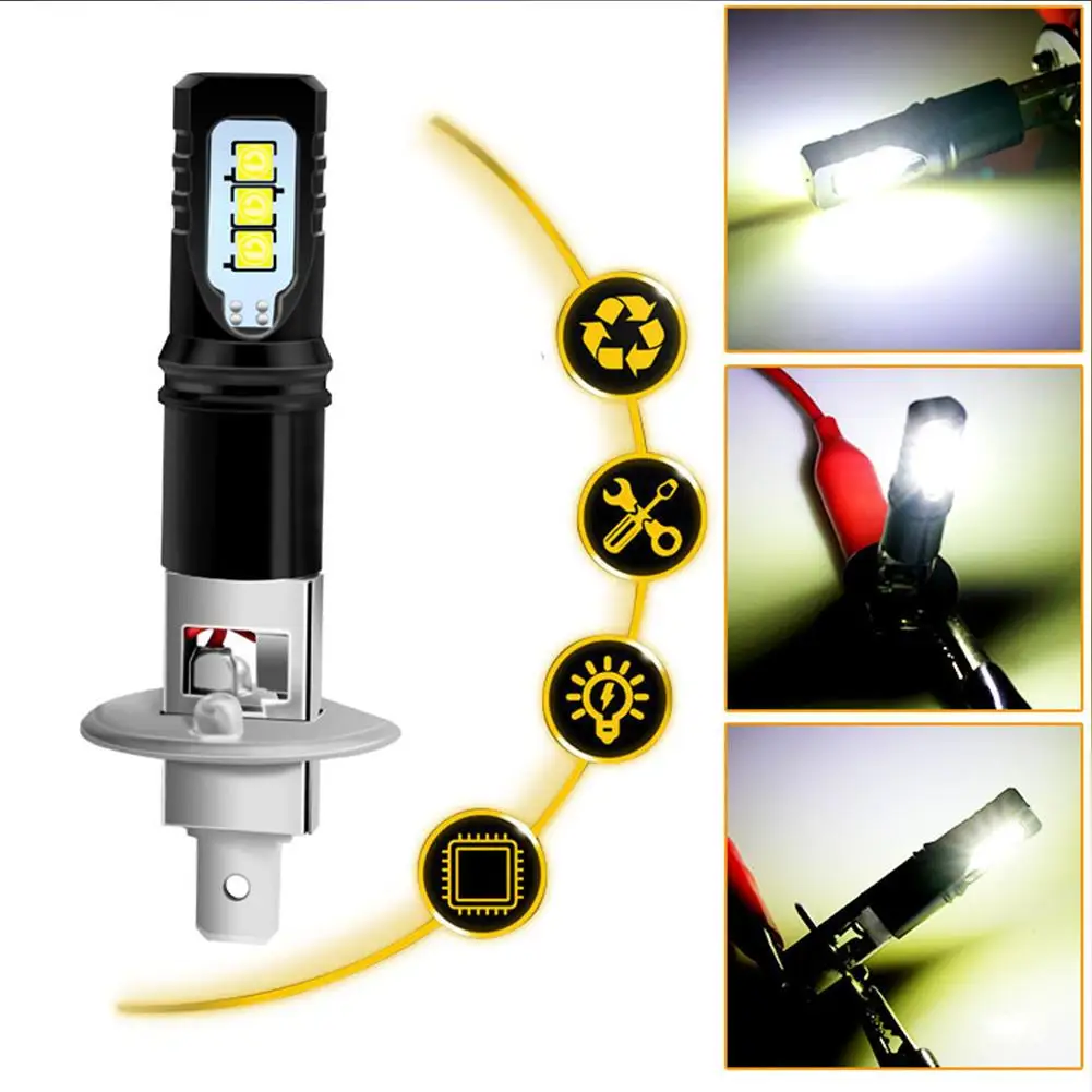 2 Pcs Car Led Fog Light 6SMD 12-24v 6500k Super-bright White 1100lm Shock-proof N Headlight Bulb Kit
2 Pcs Car Led Fog Light 6SMD 12-24v 6500k Super-bright White 1100lm Shock-proof N Headlight Bulb Kit