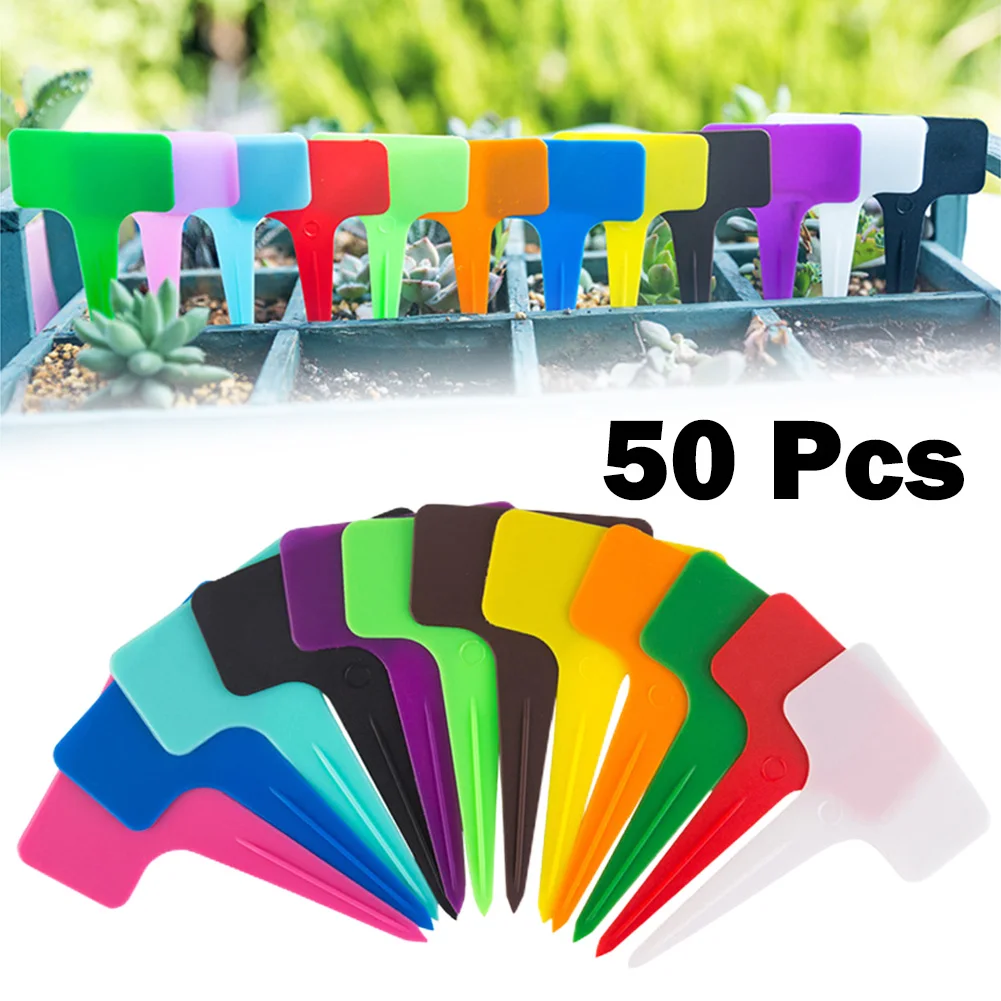 50pcs Plant Labels Plastic Stick T Plant Labels Garden Pot Tray Flower Tag Free Marker Garden Labels Plaques For Plants Sign
50pcs Plant Labels Plastic Stick T Plant Labels Garden Pot Tray Flower Tag Free Marker Garden Labels Plaques For Plants Sign