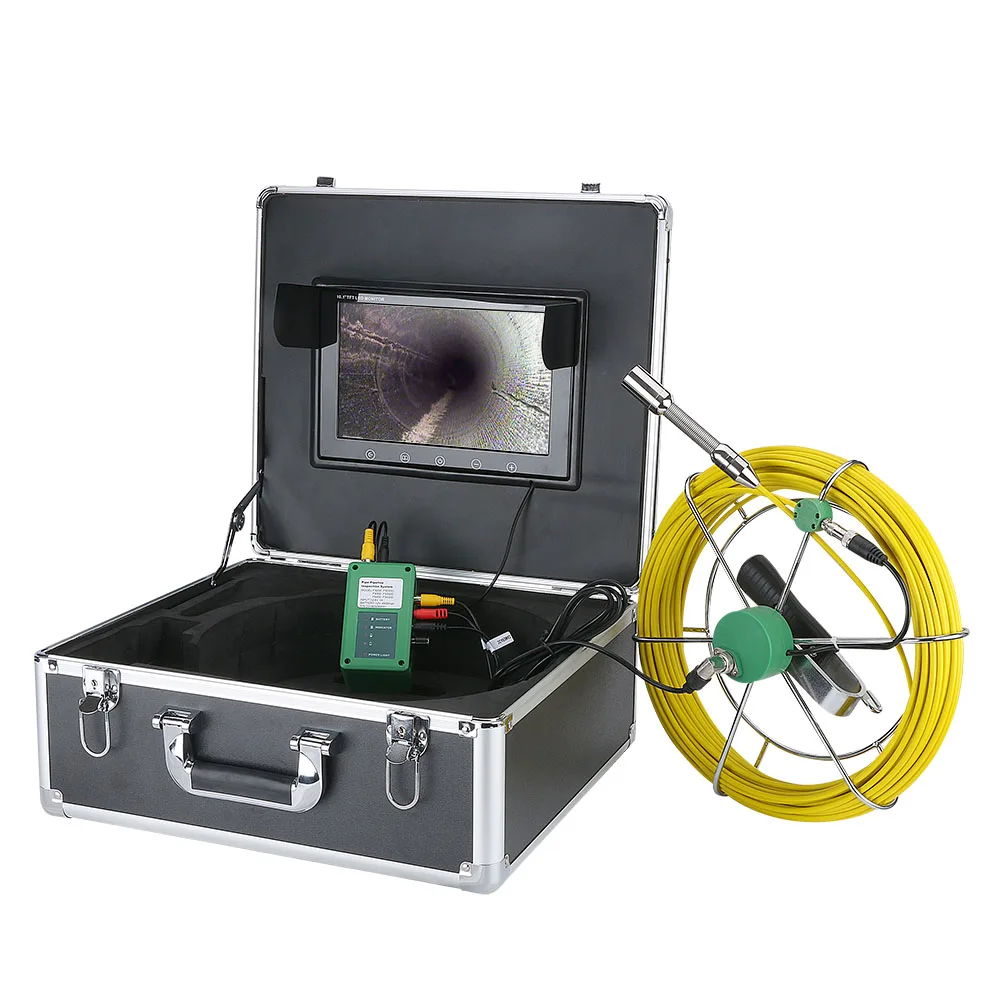 10 inch LCD Monitor 22mm industrial video endoscope IP68 Waterproof sewer pipe inspection camera system 50m
10 inch LCD Monitor 22mm industrial video endoscope IP68 Waterproof sewer pipe inspection camera system 50m