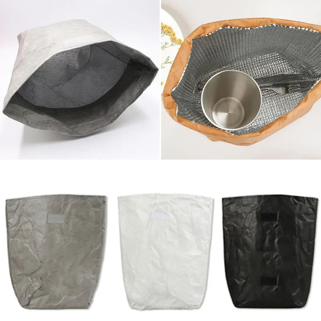 Foldable Reusable Waterproof Leakproof Insulated Lunch Food Bag Storage Outdoor Picnic Thermal Insulation Kraft Paper Lunch Bag
Foldable Reusable Waterproof Leakproof Insulated Lunch Food Bag Storage Outdoor Picnic Thermal Insulation Kraft Paper Lunch Bag