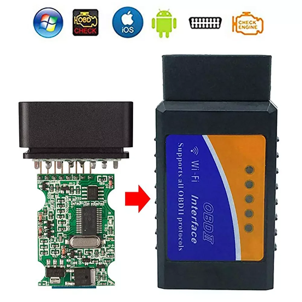 Cartool Car OBD2 II ODB2 ELM 327 EML 327 V1.5 Wifi Bluetooth ELM327 Auto Scanner Diagnostic Tool For Android IOS Phone
Cartool Car OBD2 II ODB2 ELM 327 EML 327 V1.5 Wifi Bluetooth ELM327 Auto Scanner Diagnostic Tool For Android IOS Phone