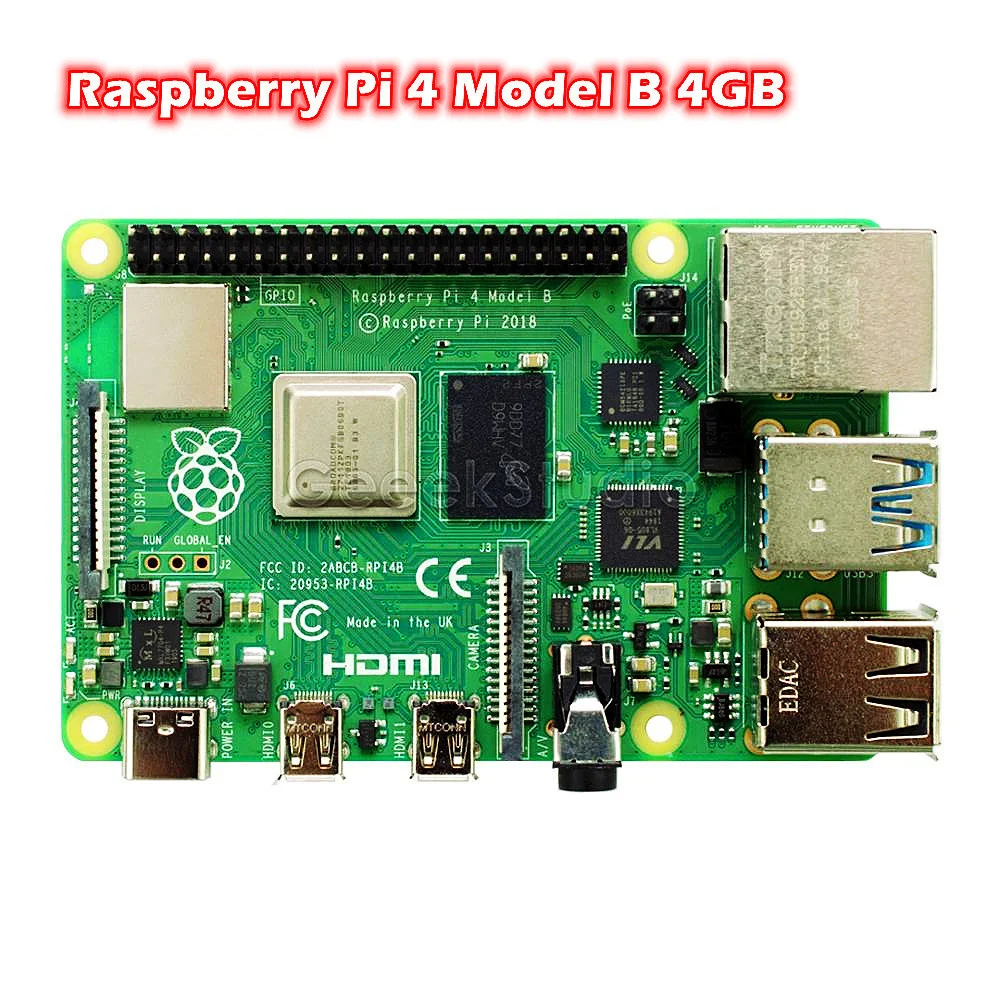 In Stock! Raspberry Pi 4 Model B 4GB RAM Quad core 64-bit 1.5GHz Bluetooth 5.0
In Stock! Raspberry Pi 4 Model B 4GB RAM Quad core 64-bit 1.5GHz Bluetooth 5.0