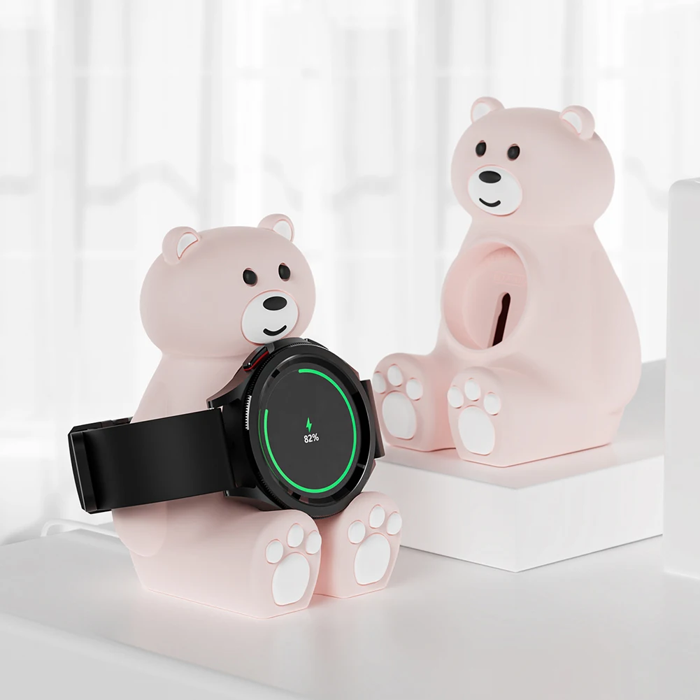 Зарядная док-станция в форме симпатичного медведя, умные аксессуары, зарядная подставка, держатель, Замена для Samsung Galaxy Watch 5 / 5 Pro
Зарядная док-станция в форме симпатичного медведя, умные аксессуары, зарядная подставка, держатель, Замена для Samsung Galaxy Watch 5 / 5 Pro