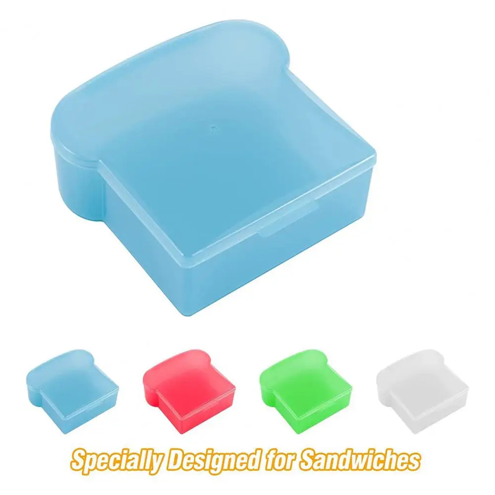 Durable Plastic Transparent Kitchen Storage Round Edge Sandwich Container for Home Bread Container Lunch Container 
Durable Plastic Transparent Kitchen Storage Round Edge Sandwich Container for Home Bread Container Lunch Container