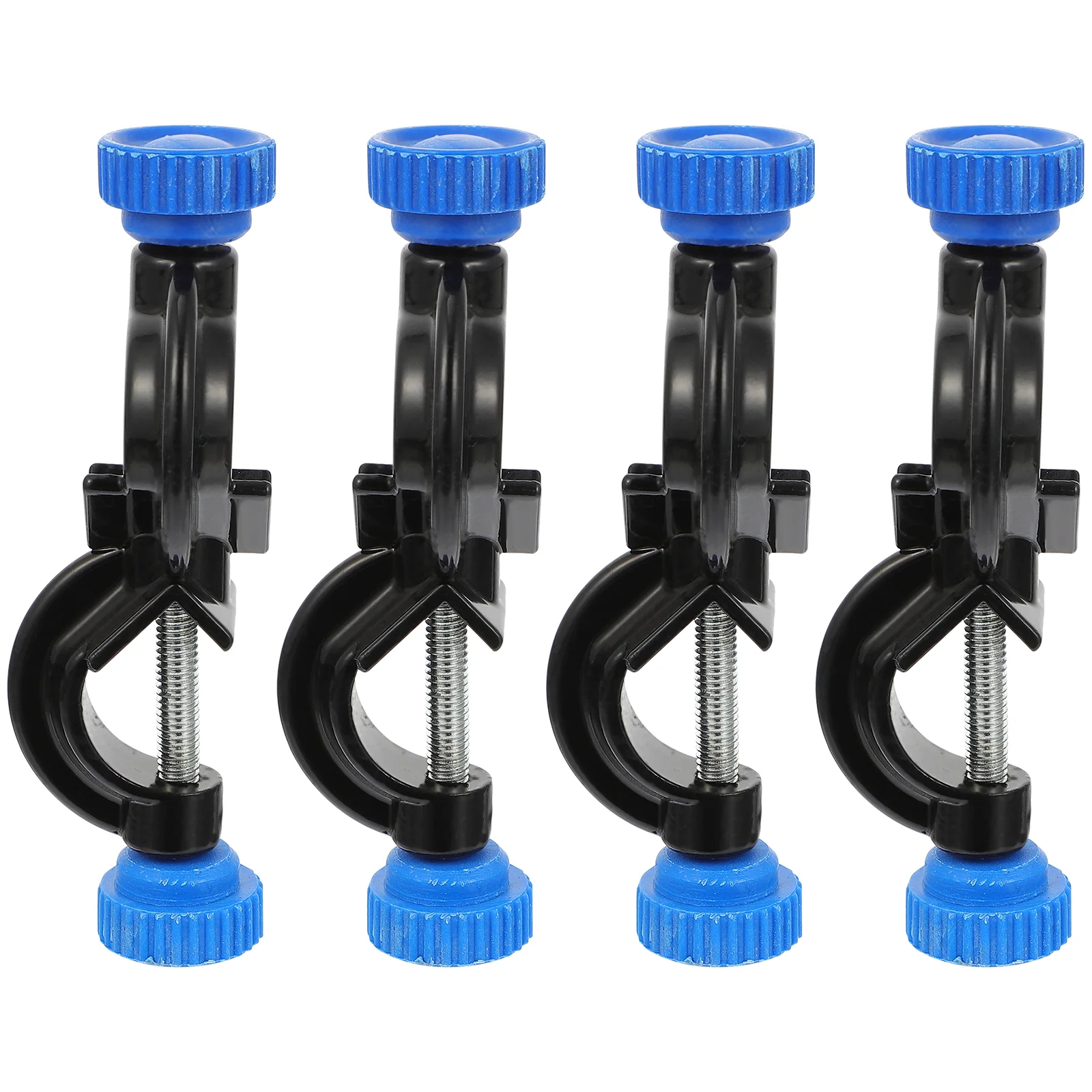 

4 Pcs Iron Stand Accessories Black Clips Boss Head Clamp Right Angle Aluminum Cross Laboratory Supplies