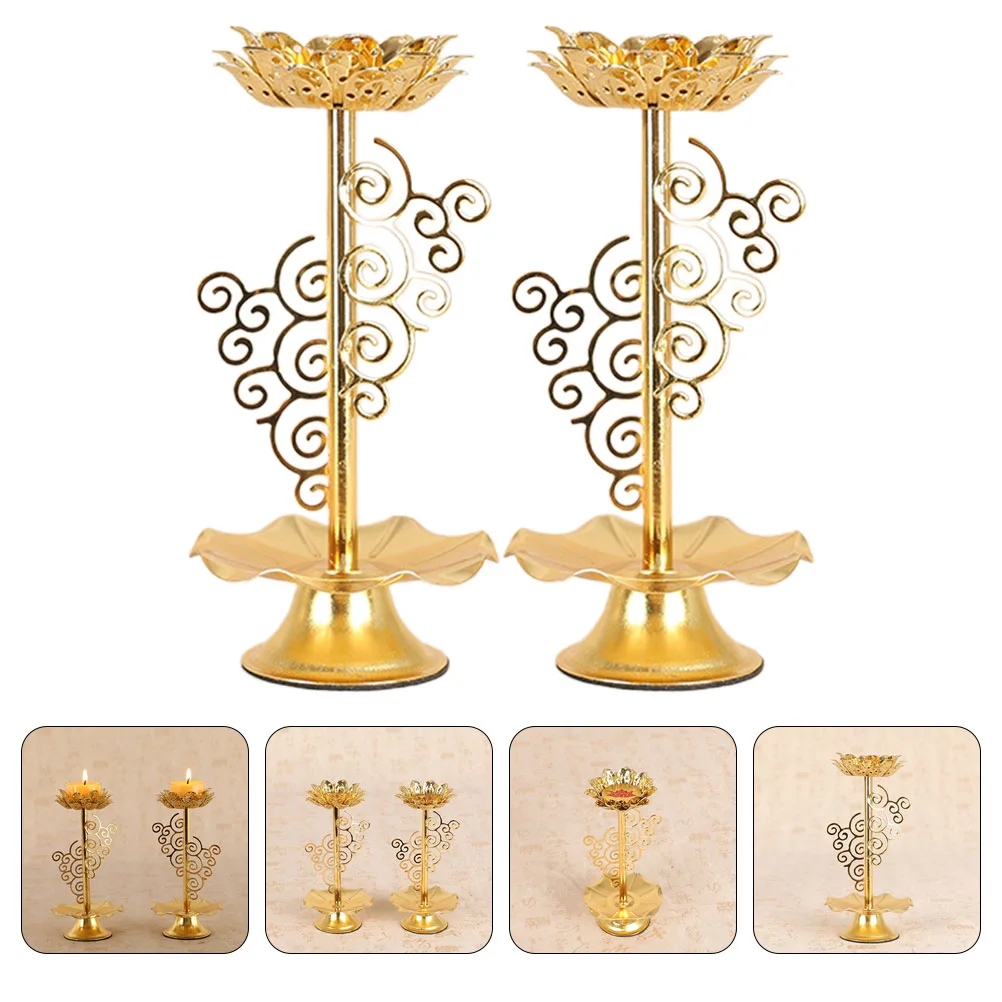 2 Pcs Lotus Alloy Holder Light House Decorations Home Rack Display Stand Holders
2 Pcs Lotus Alloy Holder Light House Decorations Home Rack Display Stand Holders