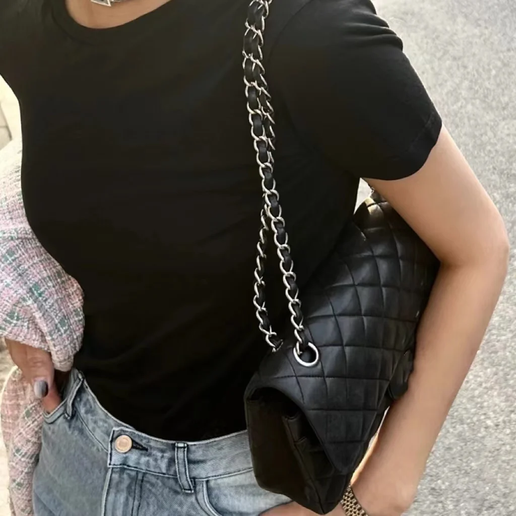 

Sheepskin Leather Flap Bag Lambskin Female Fashion Crossbody Bag Chain Handbag 2023 New Luxury Designer Shoulder Bag For Women