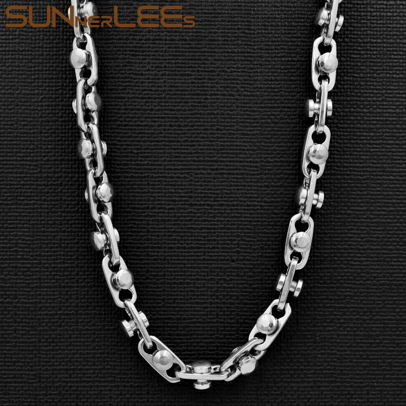 Ожерелье из нержавеющей стали SUNNERLEES 316L, 6 мм, геометрические бусины, звеньевая цепь, серебристый цвет, позолоченные, мужские и женские ювелир...
Ожерелье из нержавеющей стали SUNNERLEES 316L, 6 мм, геометрические бусины, звеньевая цепь, серебристый цвет, позолоченные, мужские и женские ювелир...