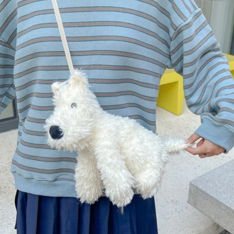 Cute Cartoon Puppy Plush Shoulder Bag for Women Novel Doll Small Crossbody Bags Solid Color Female Fluffy Handbags Messenger Bag
Cute Cartoon Puppy Plush Shoulder Bag for Women Novel Doll Small Crossbody Bags Solid Color Female Fluffy Handbags Messenger Bag