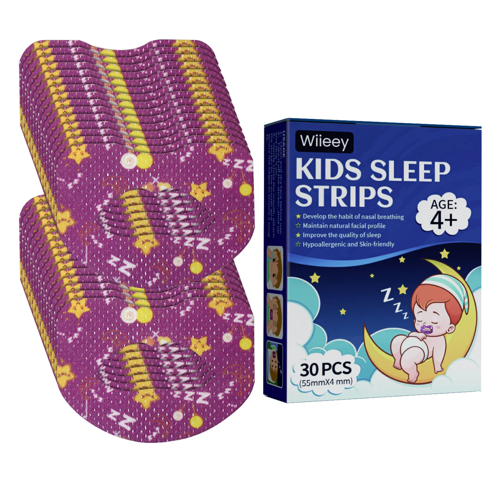 Полоски для сна детские, 30 шт.
Полоски для сна детские, 30 шт.