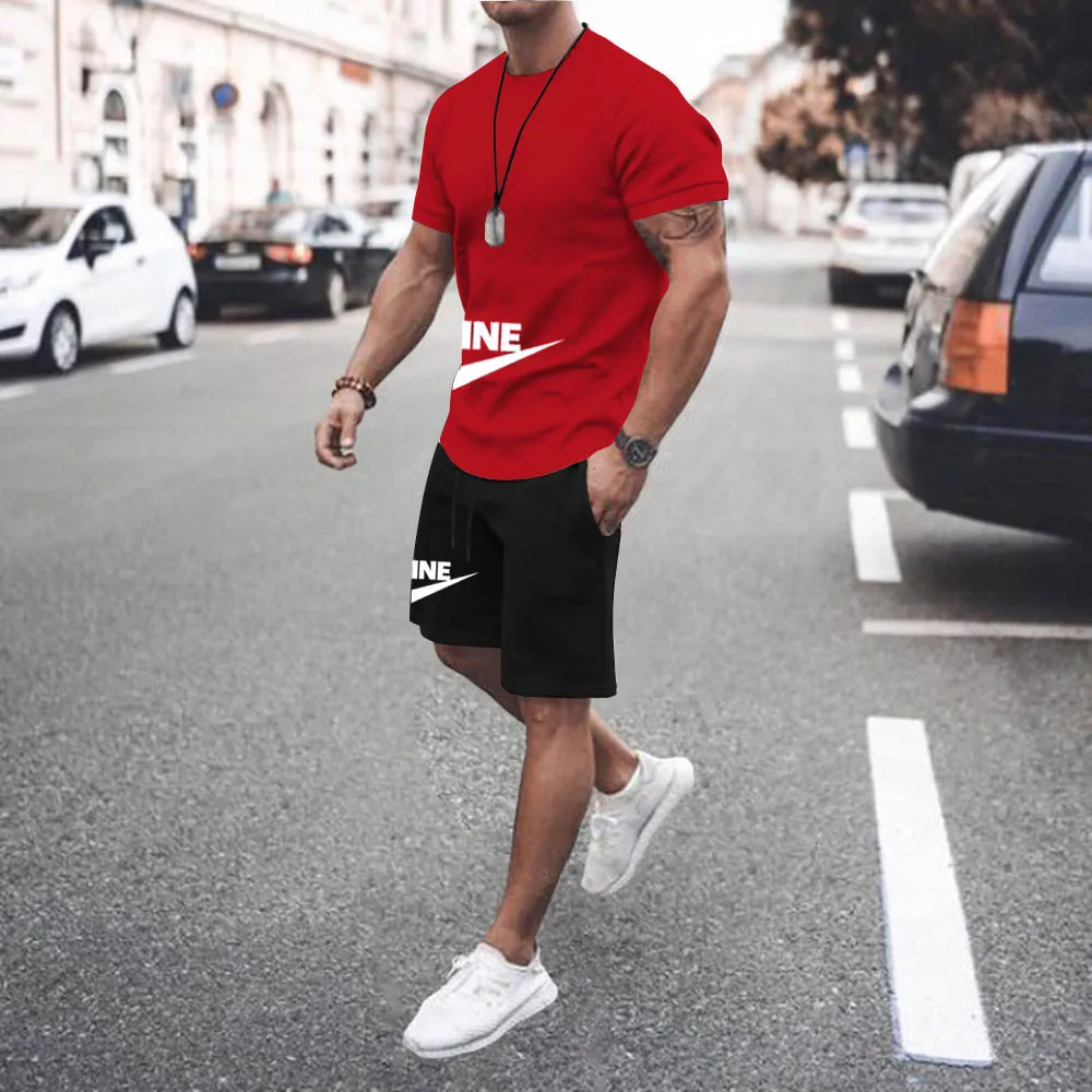 Men's Tracksuit Summer Men Set Fitness Suit Sporting Suits Short Sleeve T Shirt+pants male clothing Quick Drying 2 Piece Set
Men's Tracksuit Summer Men Set Fitness Suit Sporting Suits Short Sleeve T Shirt+pants male clothing Quick Drying 2 Piece Set