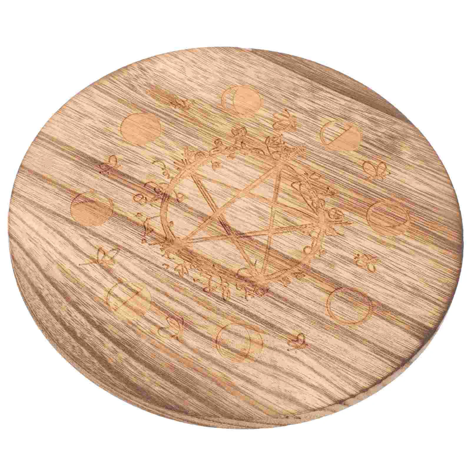

Настольная астрологическая Тарелка деревянная гадания реквизит декор настольная доска резной узор держатель палочек
