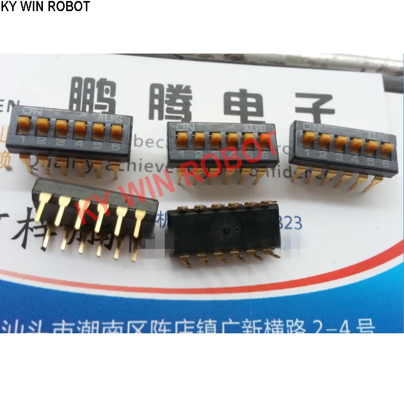 1PCS Japan ALPS SSGM160100 in-line 6P code switch 6-bit key coding foot pitch 2.54MM
1PCS Japan ALPS SSGM160100 in-line 6P code switch 6-bit key coding foot pitch 2.54MM
