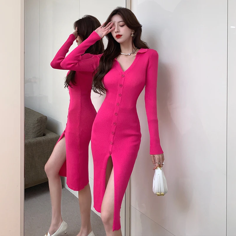High Strecth Korean Fashion Elegant Women Dress Knitting Sheath Pullover Vintage Dress Mini A-line Office Lady Women Dresses
High Strecth Korean Fashion Elegant Women Dress Knitting Sheath Pullover Vintage Dress Mini A-line Office Lady Women Dresses