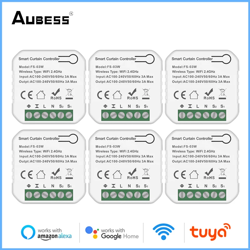 Модуль переключения штор Tuya Smart Life, дистанционное управление, Wi-Fi, управление через приложение Google Home Aelxa Echo, для умного дома
Модуль переключения штор Tuya Smart Life, дистанционное управление, Wi-Fi, управление через приложение Google Home Aelxa Echo, для умного дома