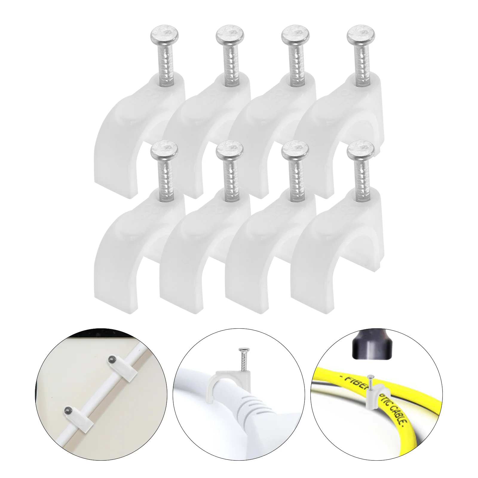 500 Pcs Power Cord Buckle Coax Cable Clips Nail Cable Clips Coaxial Wire Clips Fastener Cable Staples Cord Clips
500 Pcs Power Cord Buckle Coax Cable Clips Nail Cable Clips Coaxial Wire Clips Fastener Cable Staples Cord Clips