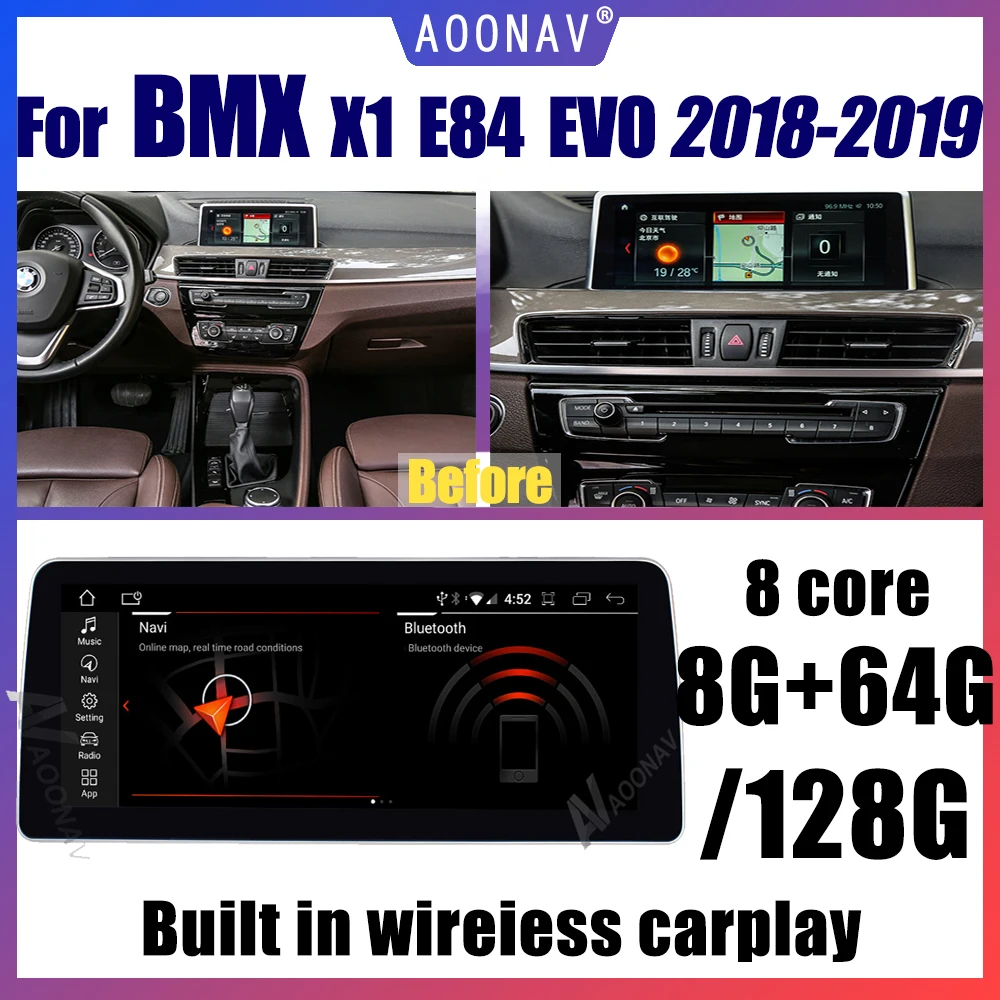 Автомагнитола на Android 10 с GPS-навигацией для BMW X1 E48 2018-2019 EVO
Автомагнитола на Android 10 с GPS-навигацией для BMW X1 E48 2018-2019 EVO
