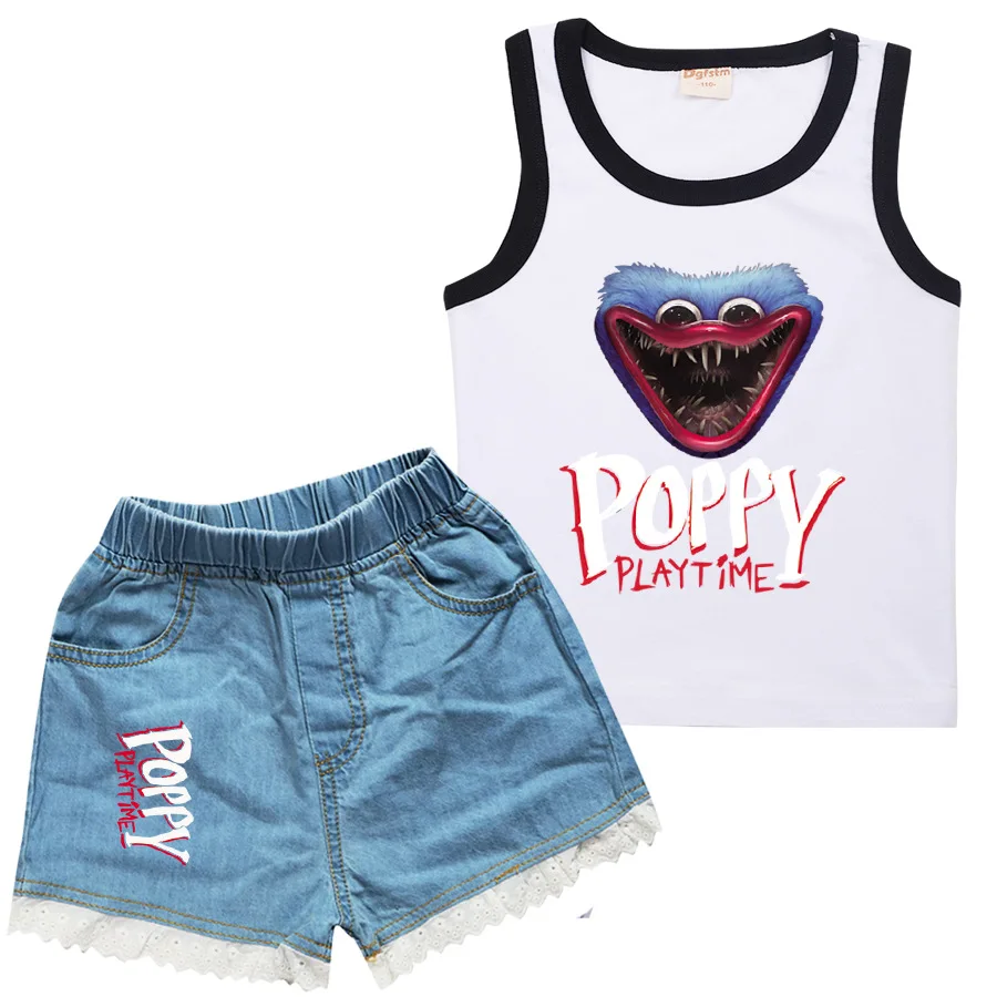Poppy Playtime T Shirt Kids Sleeveless T-shirt + Short 2pcs Sets Kids Tracksuit Summer Clothes for Toddle Girl Casual Cotton Top
Poppy Playtime T Shirt Kids Sleeveless T-shirt + Short 2pcs Sets Kids Tracksuit Summer Clothes for Toddle Girl Casual Cotton Top