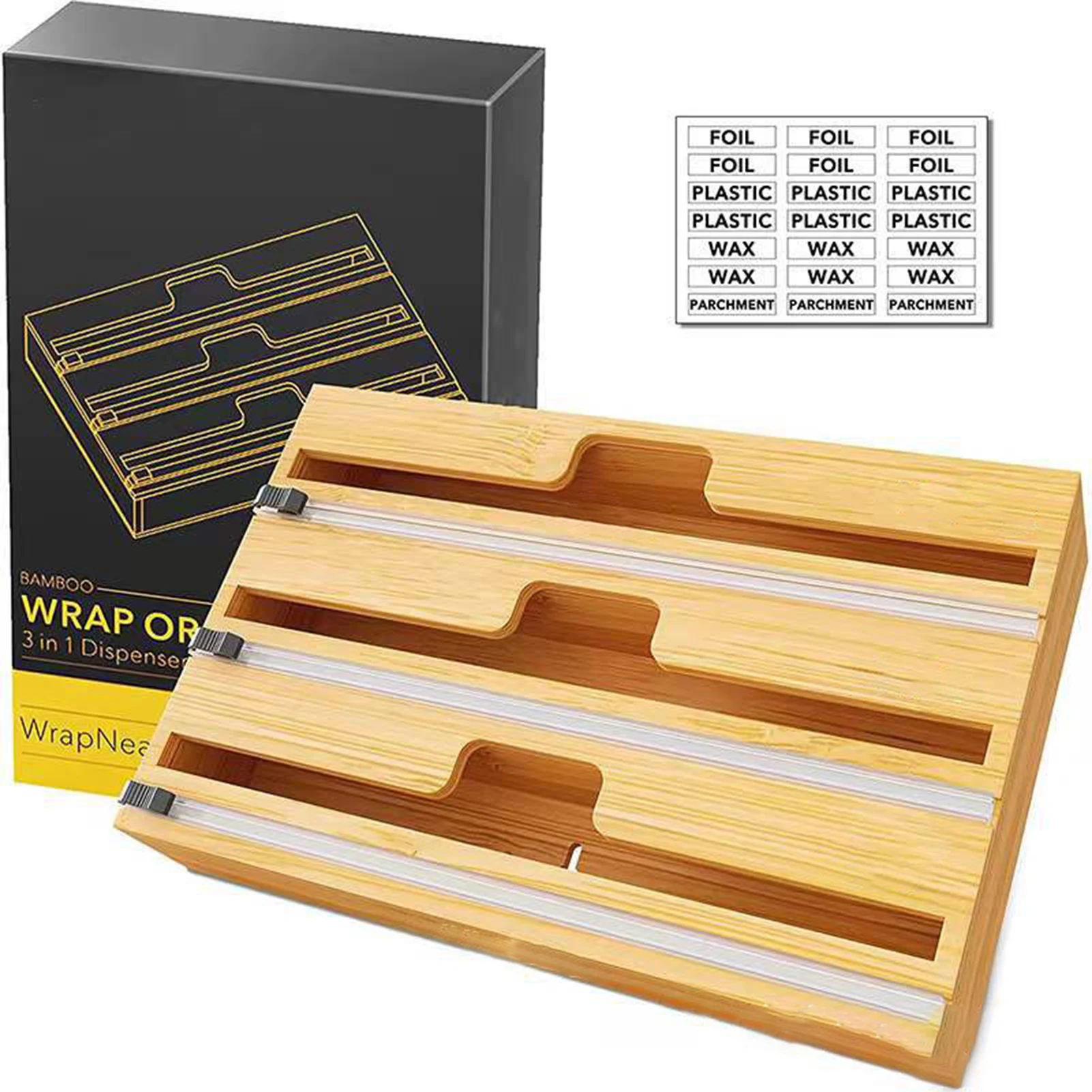 Foil Dispenser With Cutter Wood Plas Tic Wrap For Food Dispenser Professional Refillable Creative Home Kitchen Tools
Foil Dispenser With Cutter Wood Plas Tic Wrap For Food Dispenser Professional Refillable Creative Home Kitchen Tools