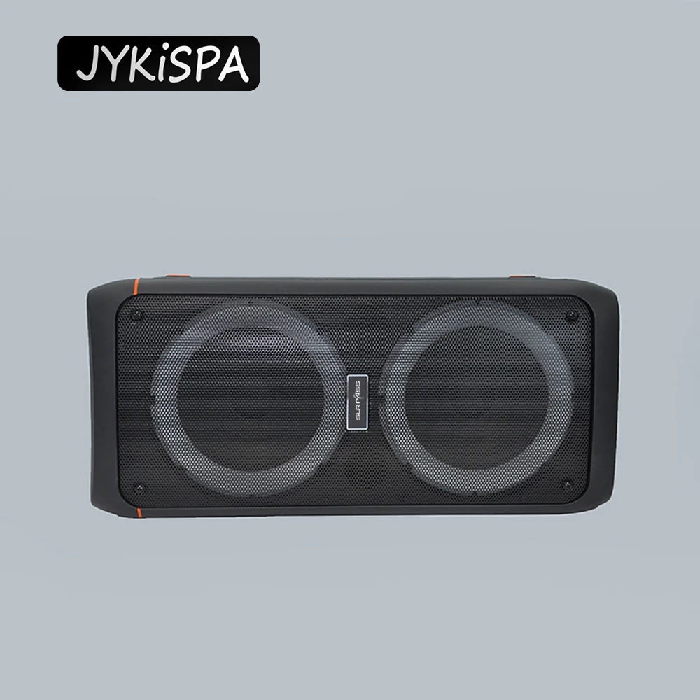 home theater sound system Dual 8-inch Portable Speaker Wireless Bluetooth Stereo Bass System with AUX USB LED Light Microphone
home theater sound system Dual 8-inch Portable Speaker Wireless Bluetooth Stereo Bass System with AUX USB LED Light Microphone