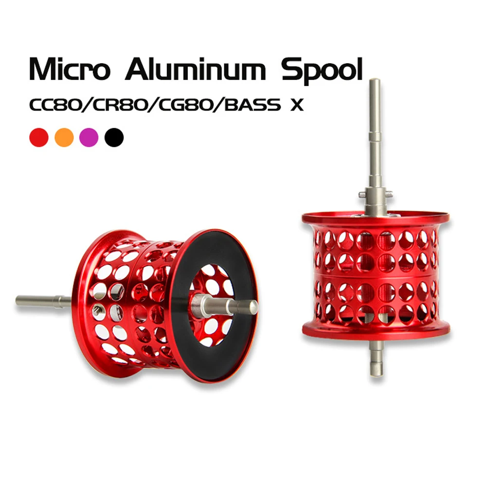 Fishing Reel Spool Aluminum Alloy Wheel Cup Shallow Spool For Daiwa CC80/CR80 /CG80/BASS X Fishing Tackle Pesca Tool Equipment
Fishing Reel Spool Aluminum Alloy Wheel Cup Shallow Spool For Daiwa CC80/CR80 /CG80/BASS X Fishing Tackle Pesca Tool Equipment