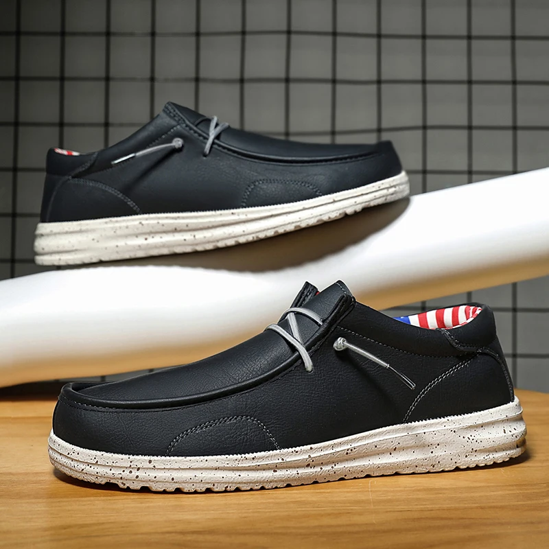 Brand Men Casual Shoes Fashion Leather Boat Shoes Breathable Men Walking Flat Shoes Outdoor Large Size Light Men's Shoes Loafers
Brand Men Casual Shoes Fashion Leather Boat Shoes Breathable Men Walking Flat Shoes Outdoor Large Size Light Men's Shoes Loafers