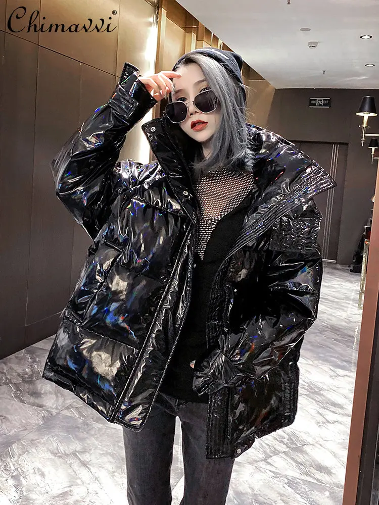 Women's Cotton-Padded Coat Korean Fashion Loose Winter Coat 2022 New Oversized Warm Long Sleeve Loose Hooded Cotton Jacket
Women's Cotton-Padded Coat Korean Fashion Loose Winter Coat 2022 New Oversized Warm Long Sleeve Loose Hooded Cotton Jacket