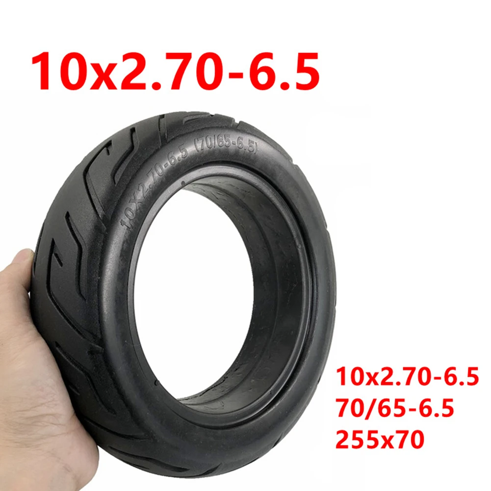 

10 Inch 10x2.70-6.5/255x70(70/65-6.5) Solid Tire Universal Tyre For Electric Scooter Rubber Tire About 1100g High-quality