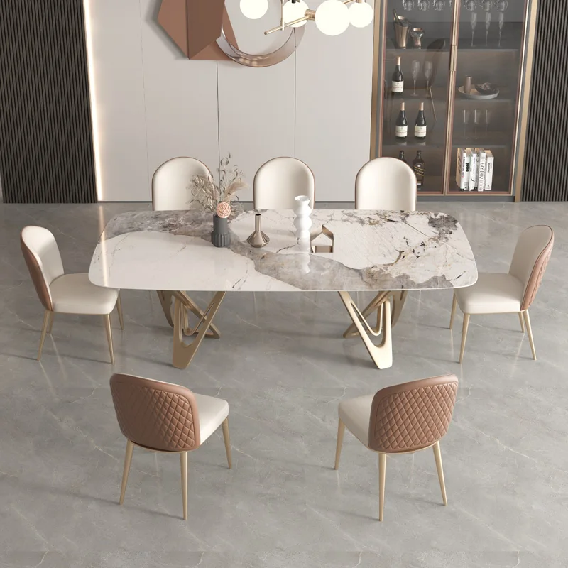 Bright Rock Table Light Luxury Modern Simple High-end Pandora Luxury Stone Rectangular Dining Table Designer
Bright Rock Table Light Luxury Modern Simple High-end Pandora Luxury Stone Rectangular Dining Table Designer